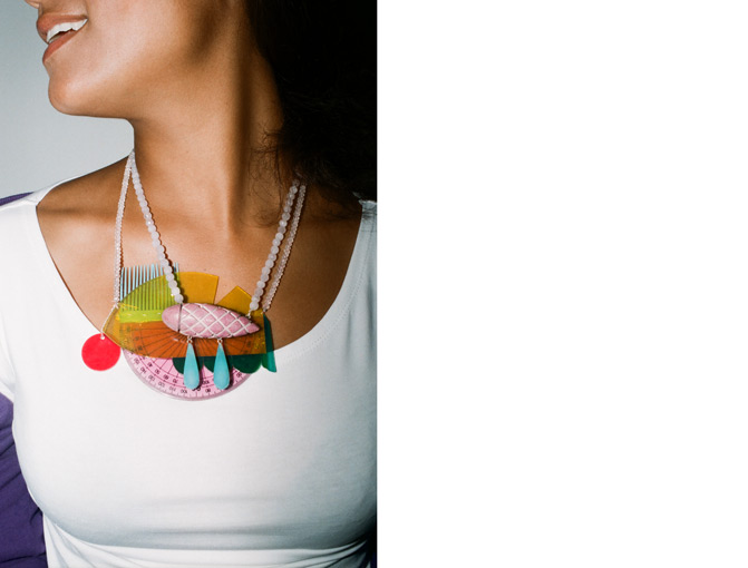 Minimal Collier - Bold black / Detail