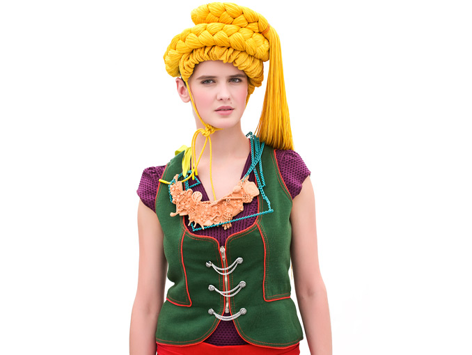The traditional costume is an consistently , harmonical jewelleryensemble,new combining and newly interpreting, modern and traditional characteristics, shapes, materials, techniques, patterns and statements, eintracht, harmony
