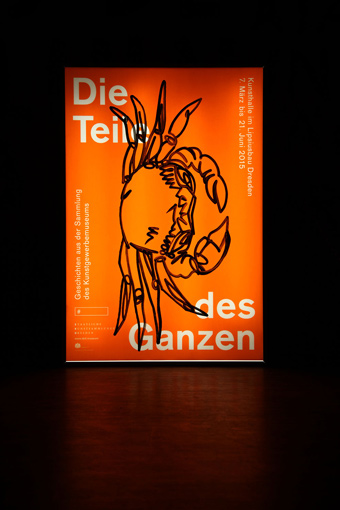 Denise J. Reytan, Illustration, Citylight Plakate, Kunstgewerbemuseum Dresden, one liner, handcrafted posters, reytan, Denise Reytan, M23, Teile des Ganzen, 